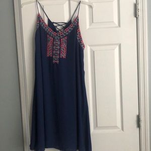 Knee Length Summer Dress-1X